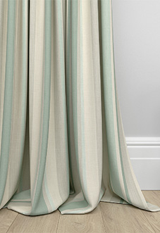 Boudin De Porte Anti-courant D'air – Fait Main, Laura Ashley Awning Stripe, Charbon, UK